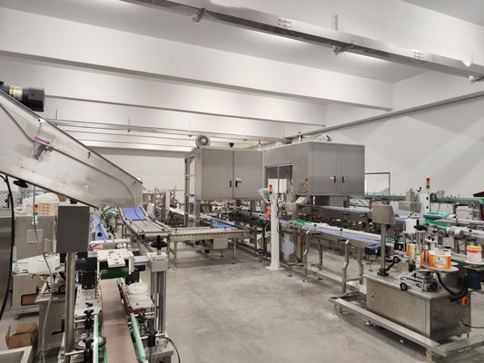 ligne de production de cartonnage et de palettisation entièrement automatique