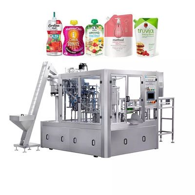 Machine de remplissage et de recouvrement automatique de sacs à bec jus purée