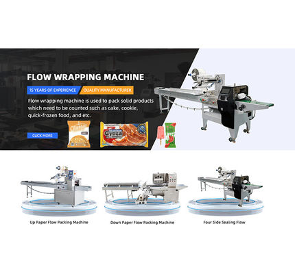 Machine d'emballage à flux industriel machine automatique d'emballage de pain à oreiller