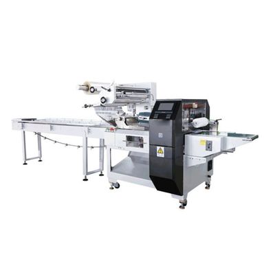SUS304 pizza hffs machine à emballer à débit horizontal film d'emballage flexible automatique