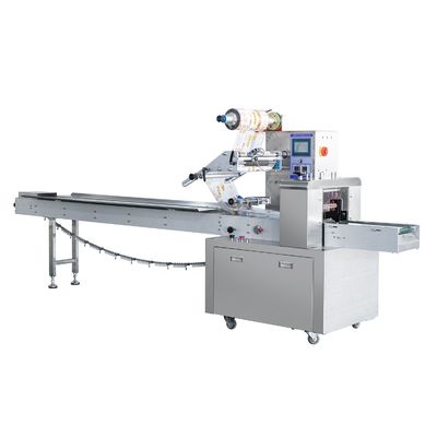 Machine d'emballage automatique à oreiller de 120 à 300 mm Longueur du paquet 35 à 80 mm Largeur et 30 à 150 sacs/min Vitesse