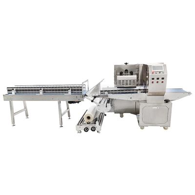 Machine automatique d'emballage par débit Emballage de nourriture surgelée 80 sacs par minute 304 corps en acier inoxydable