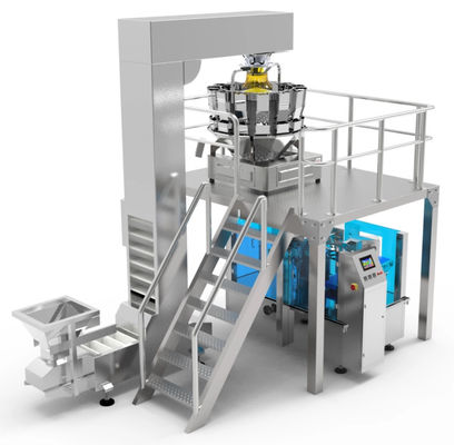 Machine d'emballage alimentaire granulaire avec matériel de qualité alimentaire et système d'exploitation entièrement automatique