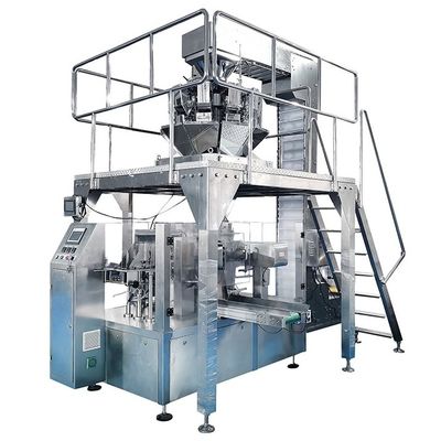 Machine d'emballage de sachets intelligents 3 sachets par seconde Précision ±0,1 g Corps en acier inoxydable 304