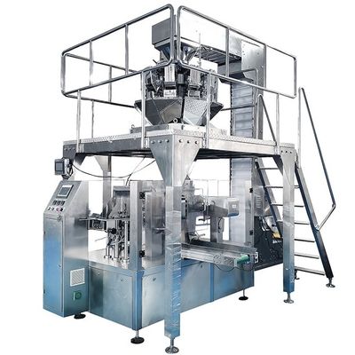 WG210 Automatique Pommes de terre Chips Snacks Doypack Machine d'emballage Vitesse d'emballage 80 sacs par minute