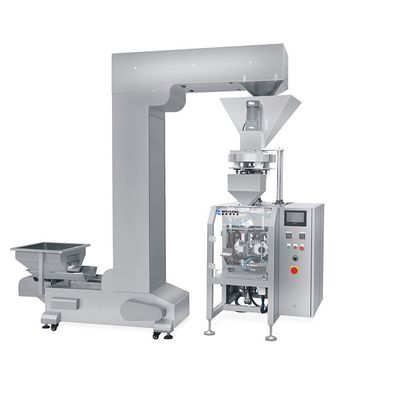 Machine de remplissage du joint de forme verticale industrielle PLC contrôle d'écran tactile 304 acier inoxydable 10-90 sacs/min Vitesse